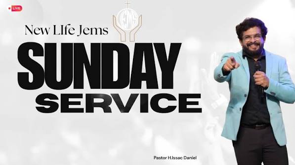 Pastor H. Isaac Daniel during a Sunday service